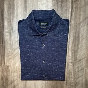 Bugatchi OoohCotton Tech 8 Way Stretch Short Sleeve Button Down - Medium